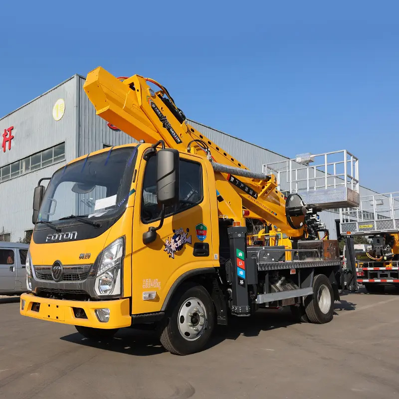 27m Aerial Work Platform Truck, Telescopic Arm Man Lift Truck Platform, Telescopic Boom Lift Aerial Work Platform, High Altitude Operation Truck