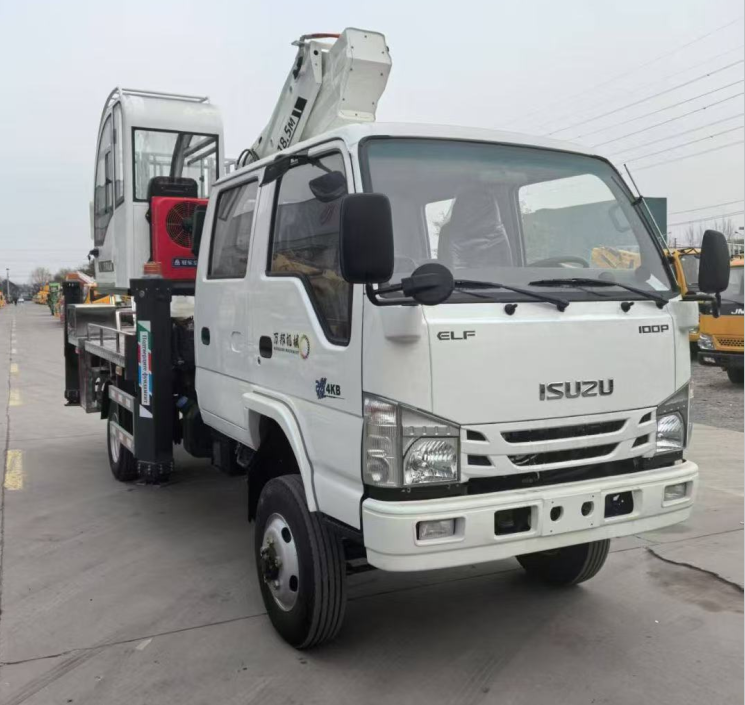 27m Aerial Work Platform Truck, Telescopic Arm Man Lift Truck Platform, Telescopic Boom Lift Aerial Work Platform, High Altitude Operation Truck